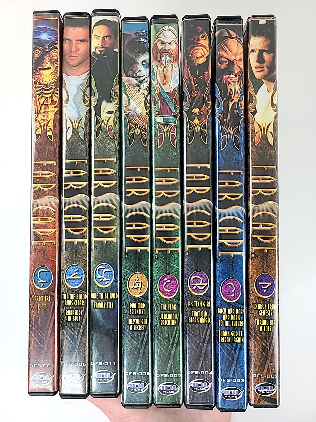lot of 8 DVDs Farscape Seasons 1 Plus sci-fi TV series Excellent Condition
