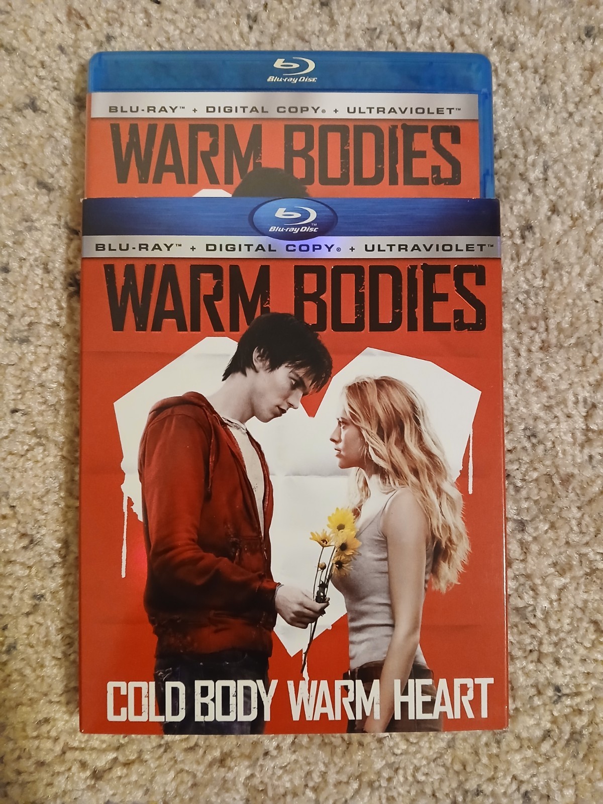 Warm Bodies (Blu-Ray, 2013) With Slipcover