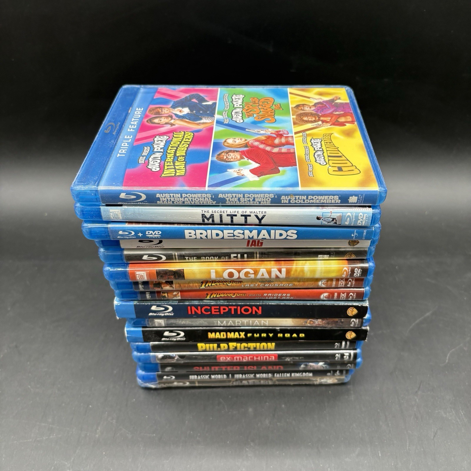 Lot of 16 Blu-ray Movies Bundle Austin Powers Inception Mad Max Pulp Fiction + M