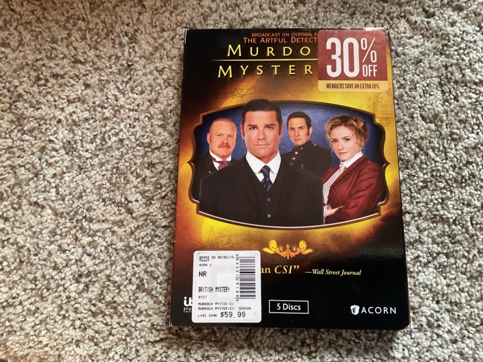 Murdoch Mysteries, Season 9 – DVD By Yannick Bisson – (5 disc set)