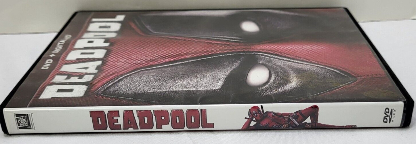Marvel Deadpool 2016 Movie DVD + Digital HD Rated R 108 Minutes