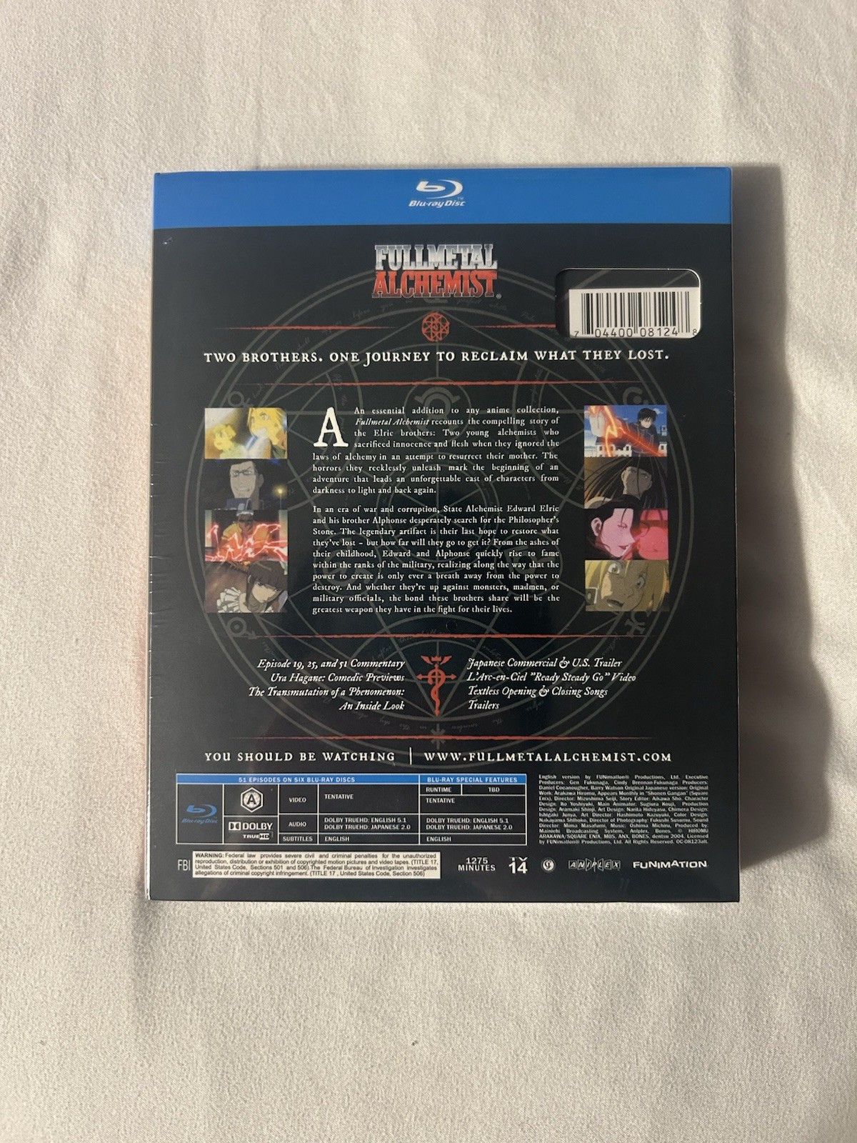 fullmetal alchemist Complete Series Blu-ray Box Set Brand New Sealed