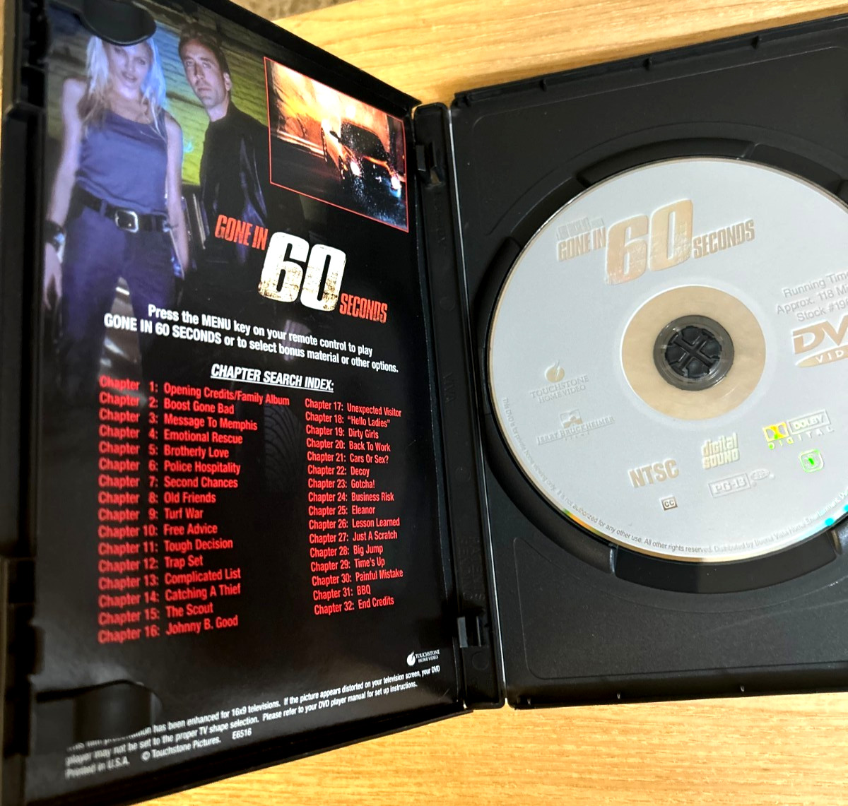 Gone in 60 Seconds DVD Nicolas Cage -Ships Same Day With Tracking