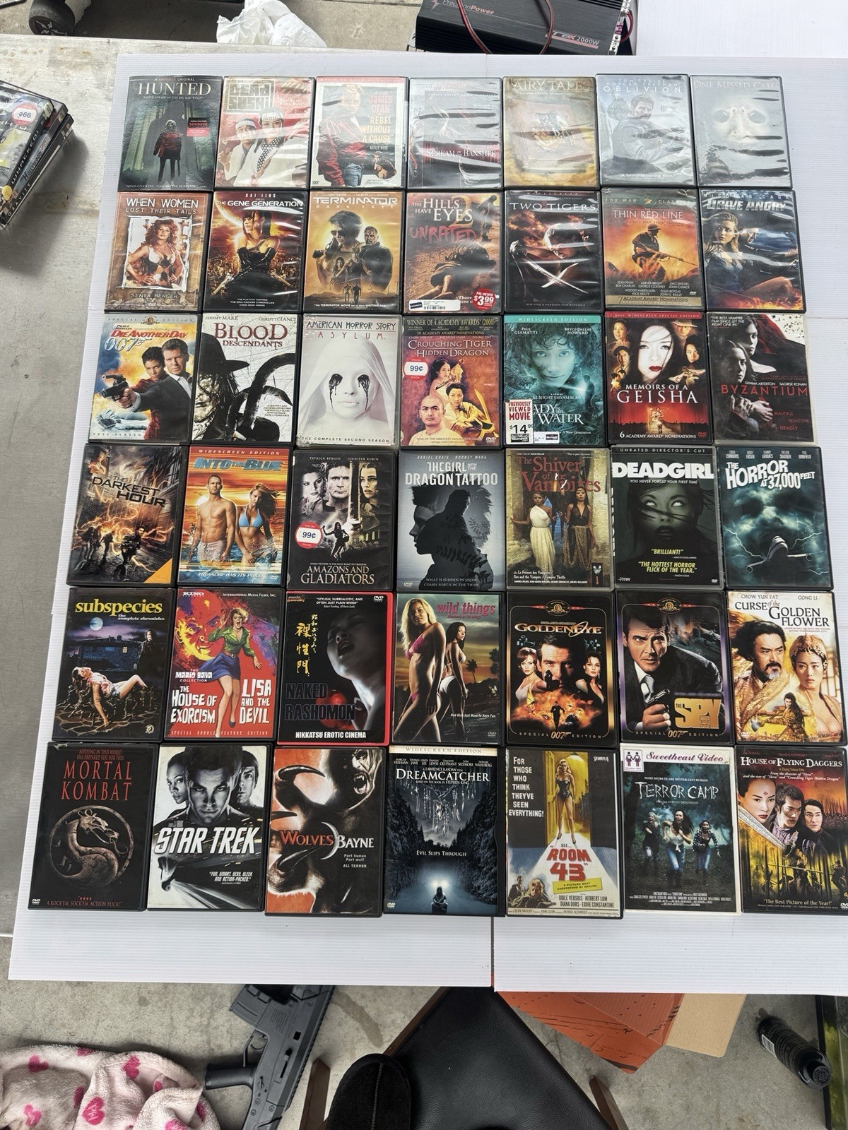 42 Mixed Movie DVD Lot – Assorted Titles (Various) in Tall DVD Case