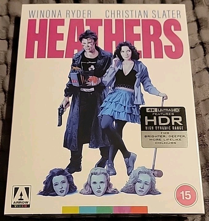 NEW Heathers (4K Ultra HD, Arrow Limited Edition) w/Slipcover All-Region SEALED