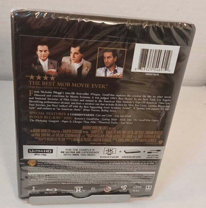 Goodfellas [4K UHD, 1990] Brand NEW (Sealed) – Shipping with Tracking