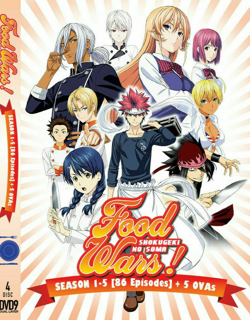Food Wars! Shokugeki No Soma – Season 1- 5 (1-86End+5OVA)DVD * ENGLISH DUBBED *