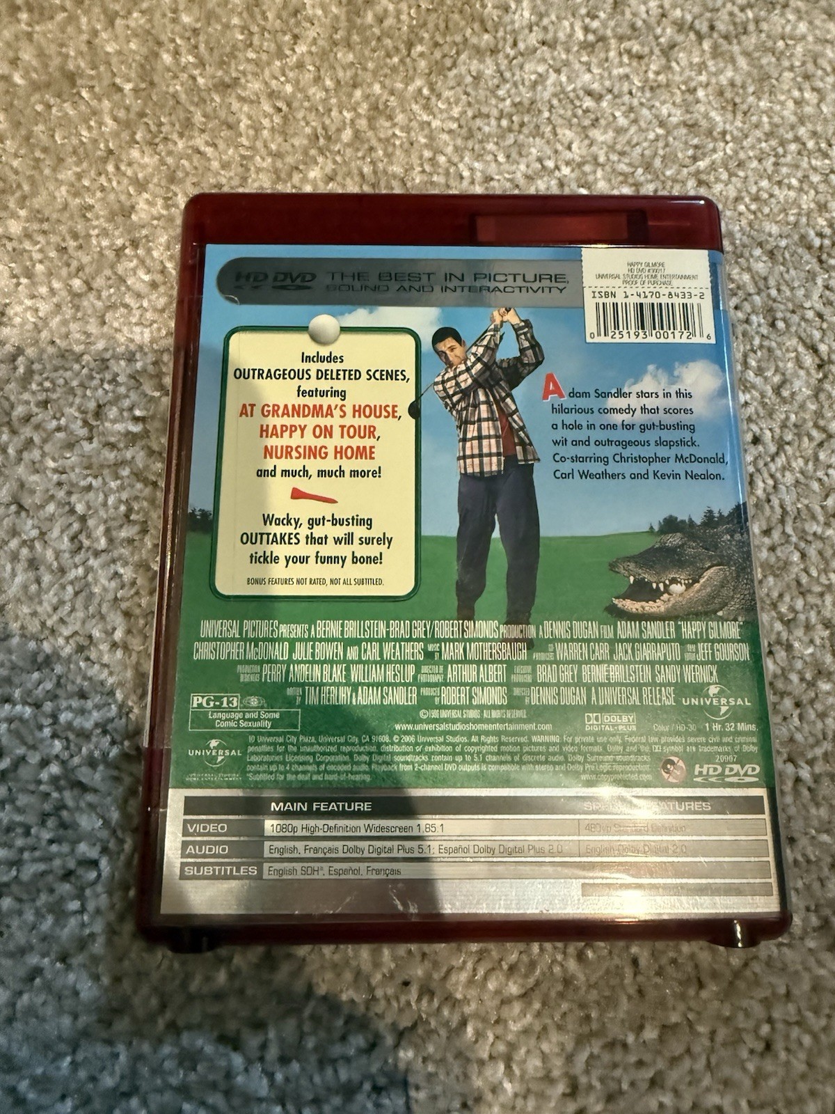 Happy Gilmore (HD-DVD, 2006) New