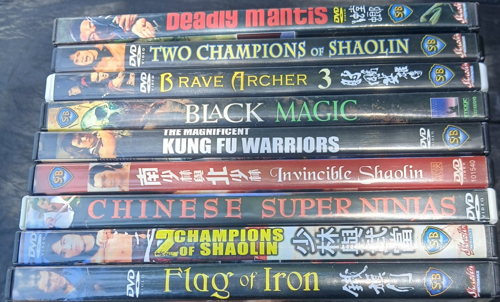 VTG Martial Arts Kung Fu DVD’s Shaw Bros The Venoms Wu Tang Shaolin (LOT OF 9)