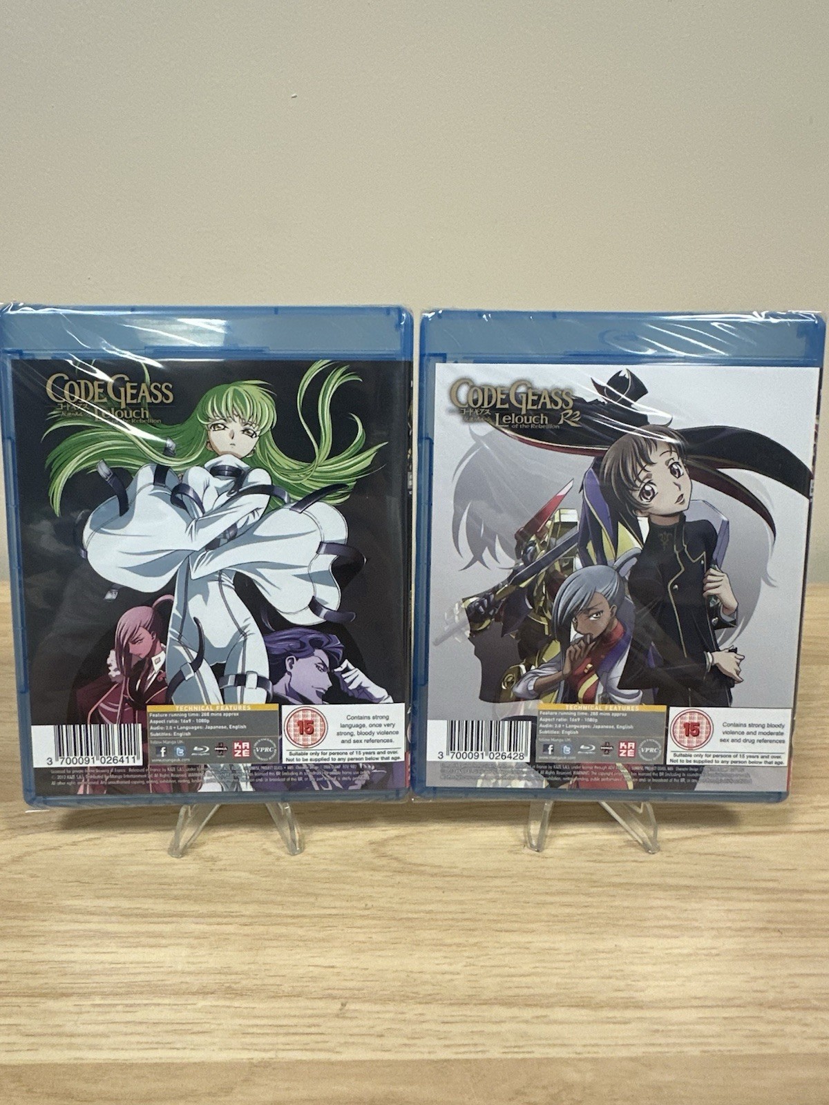 Code Geass Lelouch of the Rebellion Seasons 1 & 2 Blu-ray Region 2 – SEALED OOP