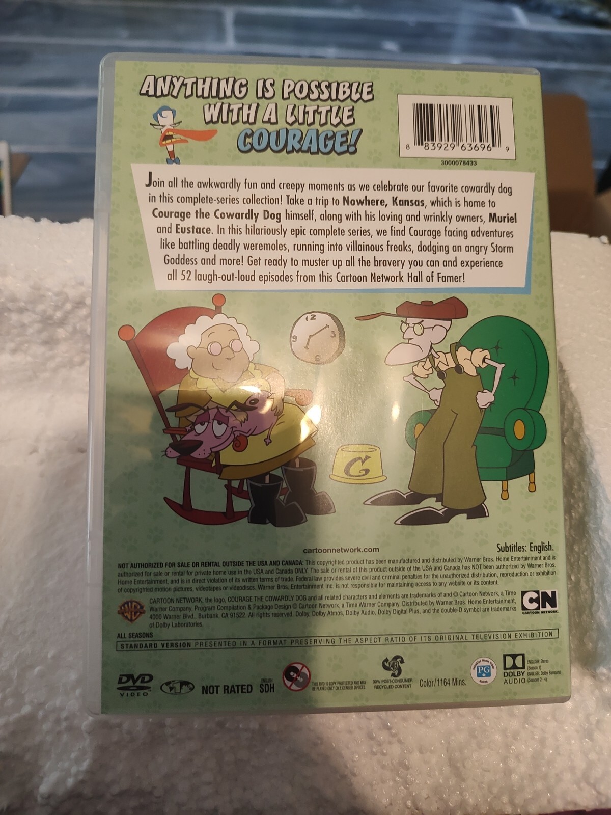 Cartoon Network Hall of Fame: Courage the Cowardly Dog Complete Series (DVD)