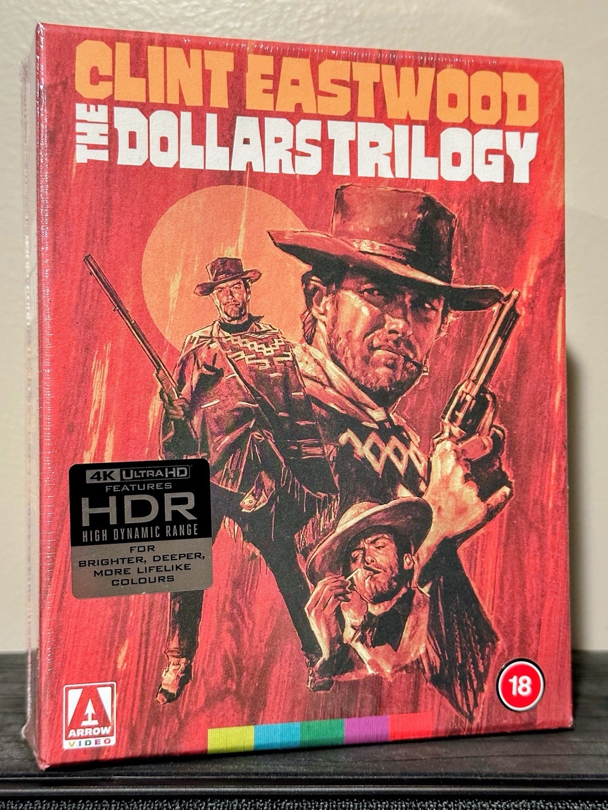 The Dollars Trilogy (4K UHD, Blu-Ray) [Region Free + B] LE Arrow UK Box Set NEW