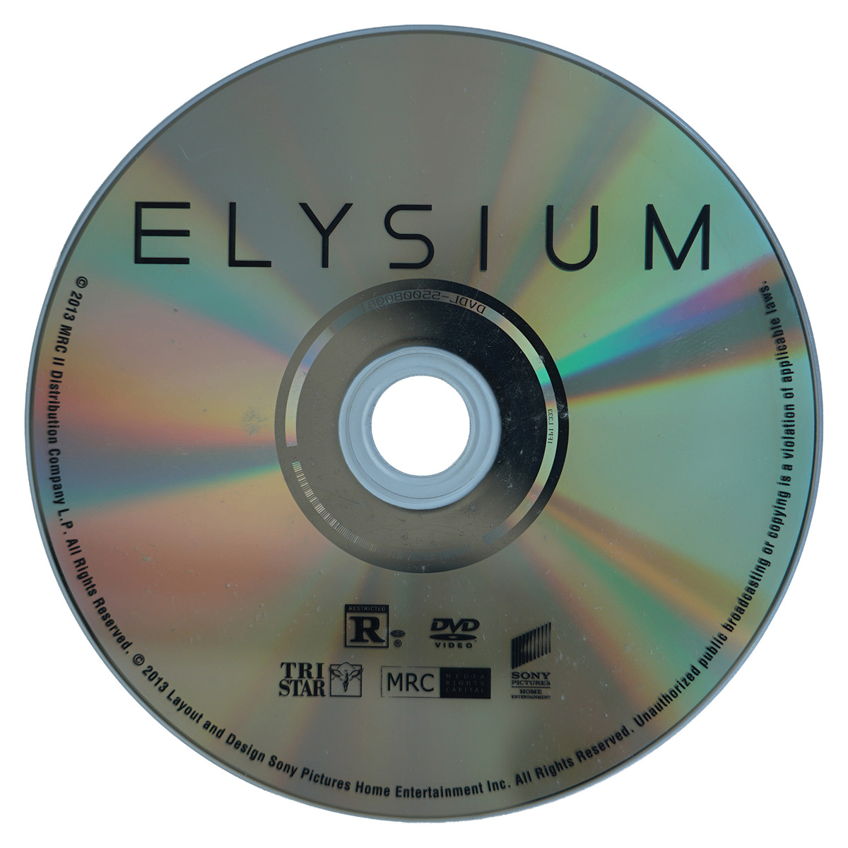 Elysium DVD 2013 Matt Damon Jodie Foster Sci-Fi Action Neill Blomkamp