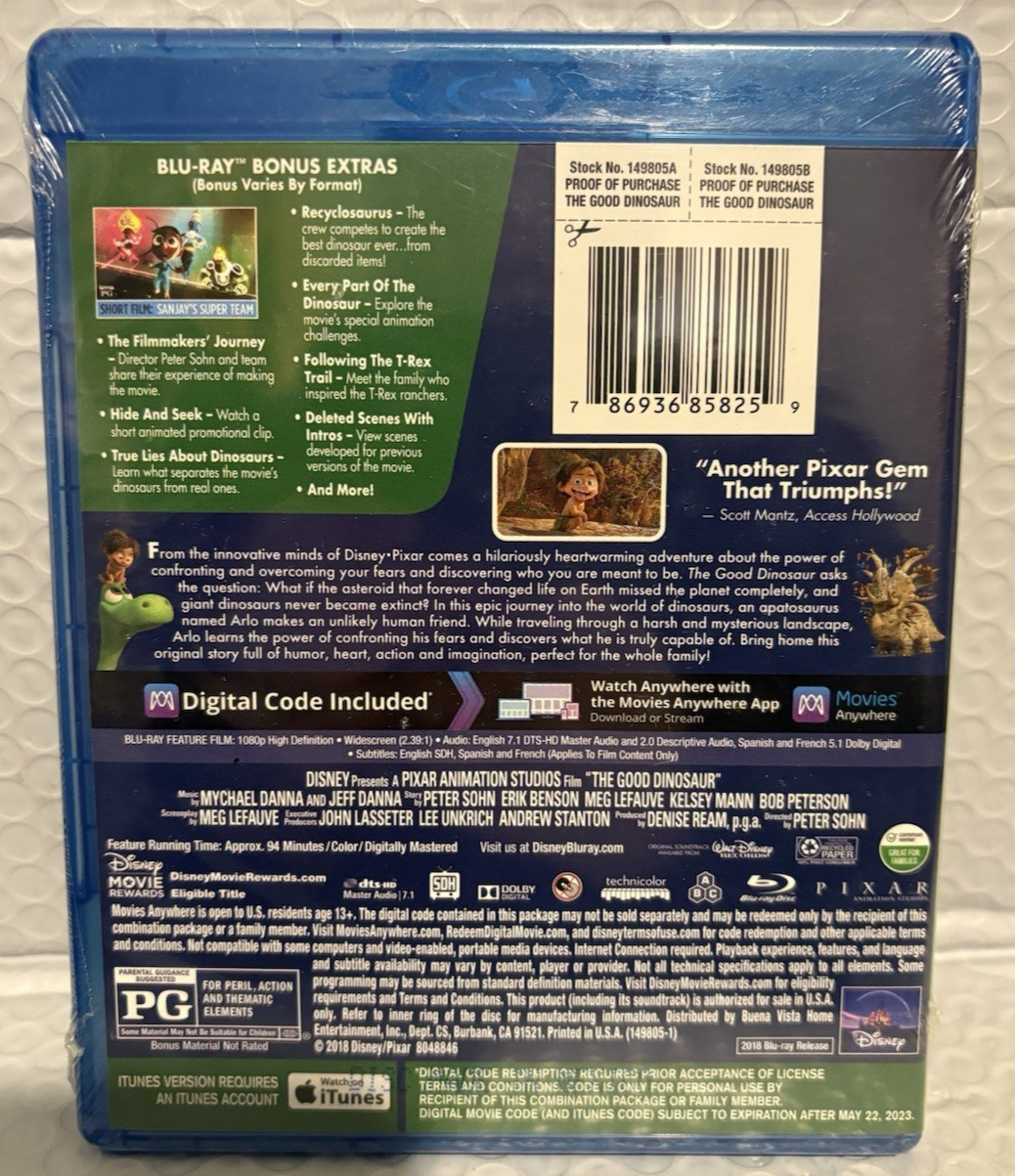 The Good Dinosaur (New Blu-ray)