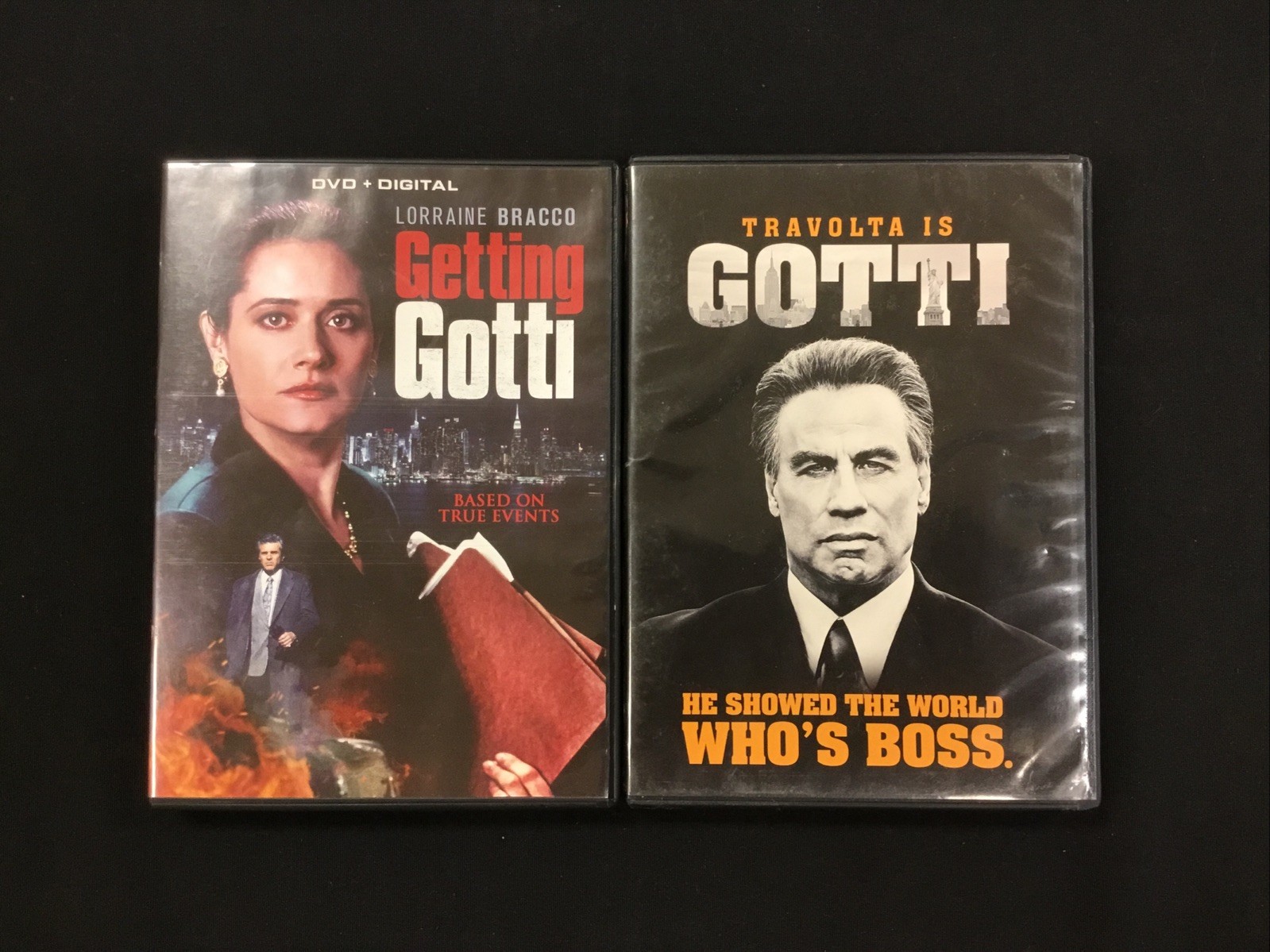 Getting Gotti (1994) + Gotti (2017) – 2 Movie DVD Lot JOHN TRAVOLTA John Gotti