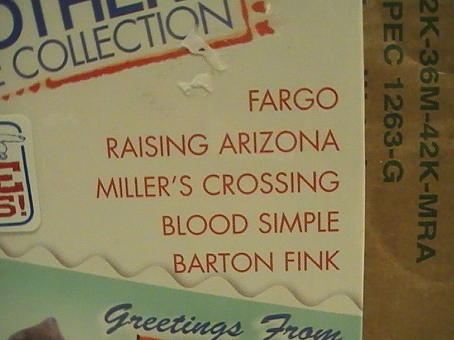 Coen Brothers Gift Set 5 DVD 2007 Fargo Arizona Nicolas Cage Hunter Buscemi Fink