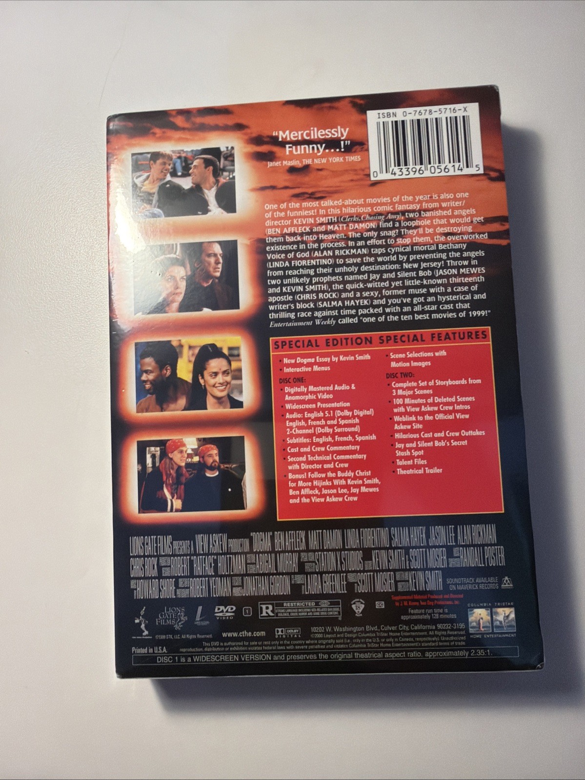 Dogma (DVD, 2001, 2-Disc Set, Special Edition) new Sealed