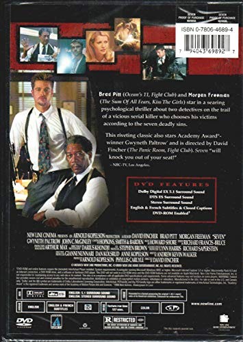 Seven DVD 1996 Region 1 – VERY GOOD