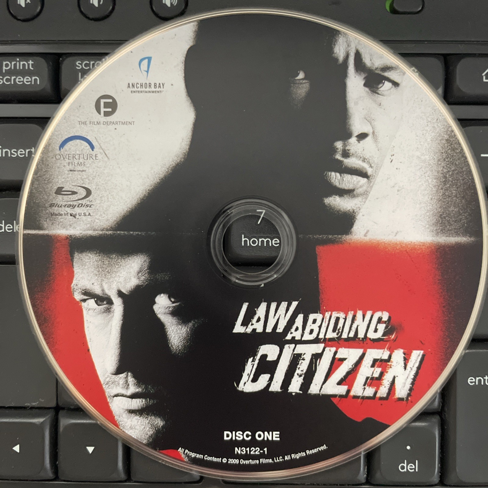 Law Abiding Citizen (Blu-ray, 2009) DISC ONLY – No Tracking – See Description