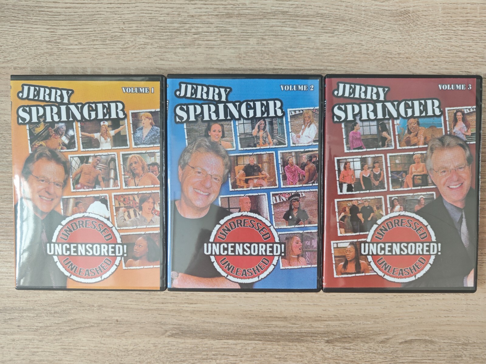 Jerry Springer Vol. 1 2 3 – Undressed, Unleashed, Uncensored – DVD Collection