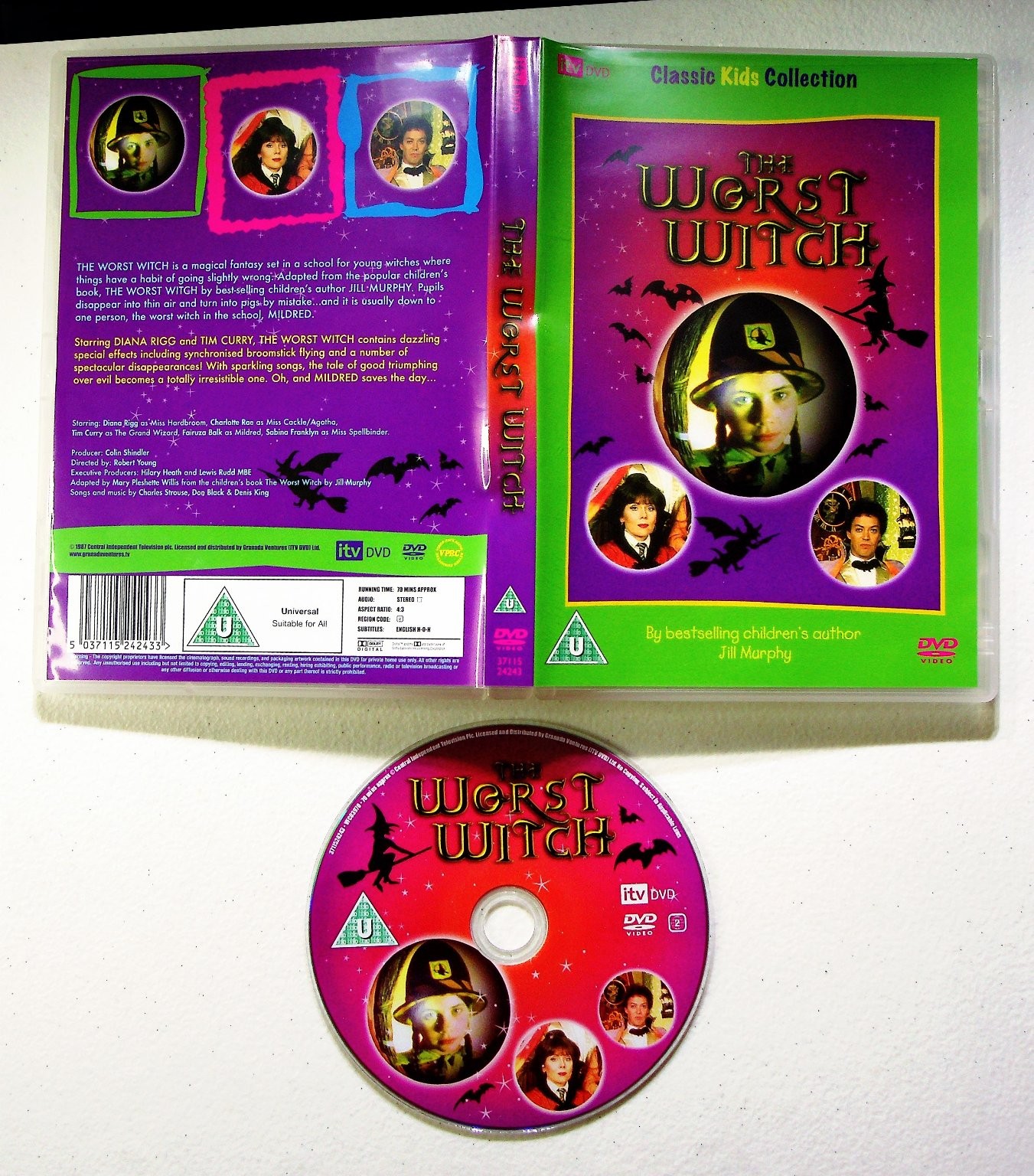 The Worst Witch DVD 1986 Diana Rigg Tim Curry Classic Kids Collection