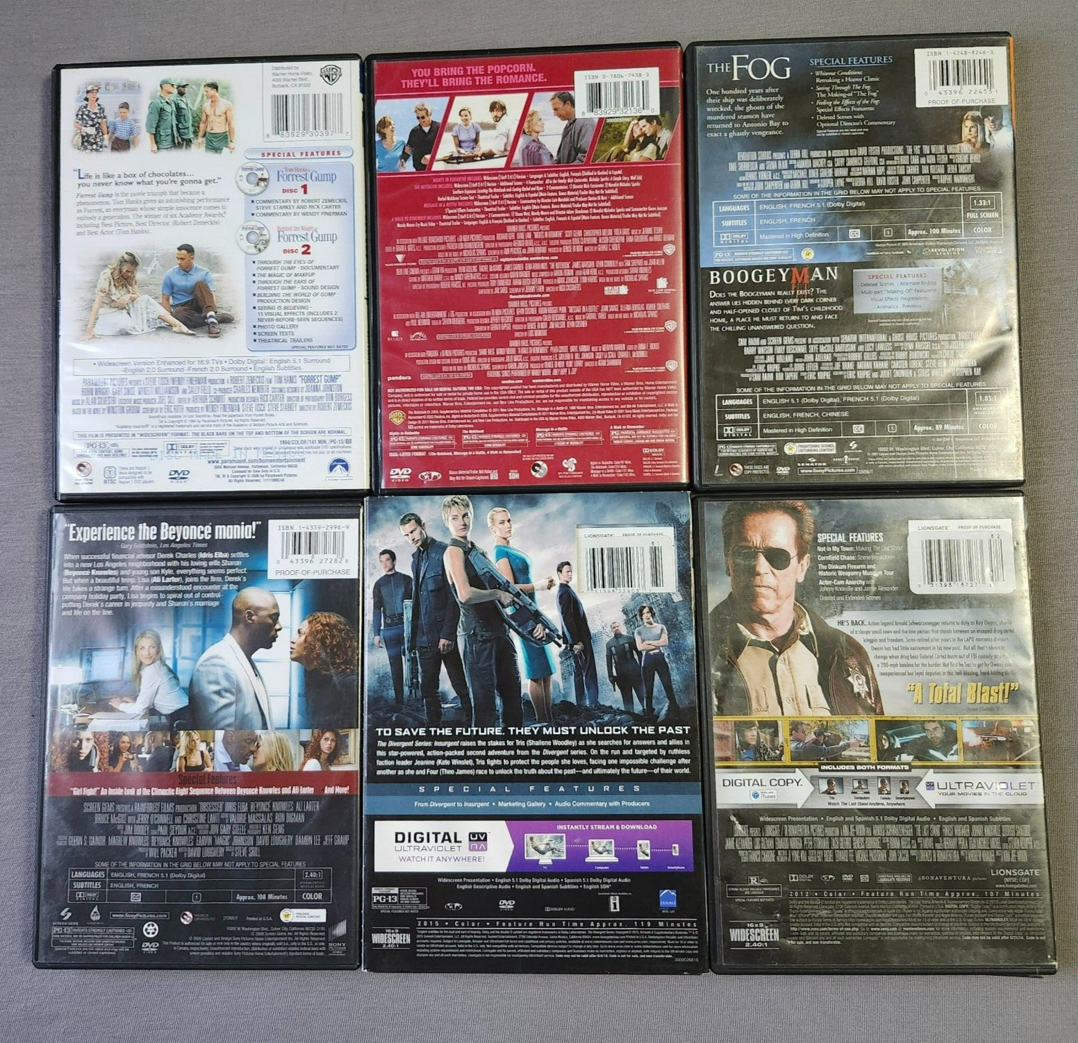 DVDs Lot Of 12 Action/Comedy/Horror/Romantic