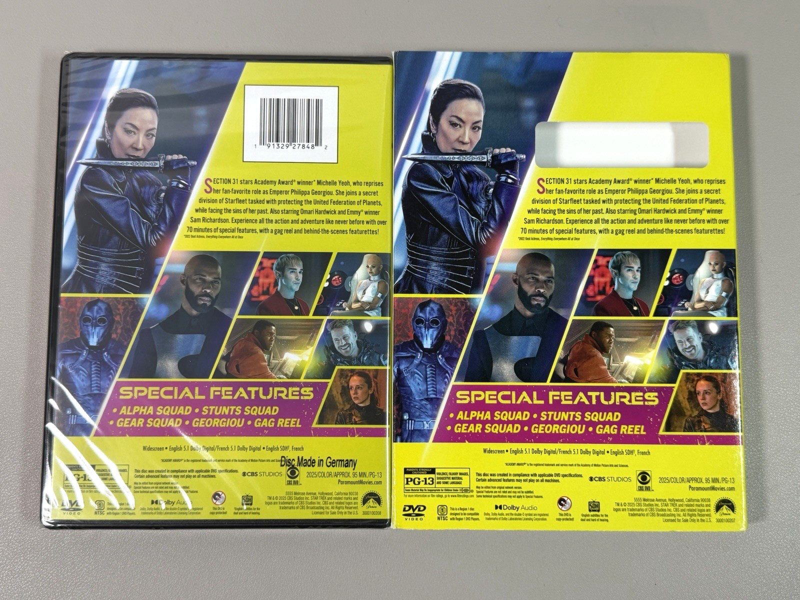 Star Trek Section 31 (2025 DVD) Michelle Yeoh, w/ Slipcover – NEW Sealed