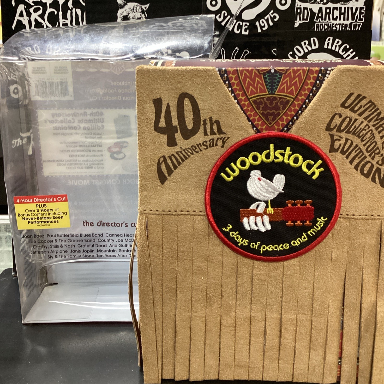 Woodstock 40th Anniversary Ultimate Collector’s Edition 3 DVD Set & Collectibles