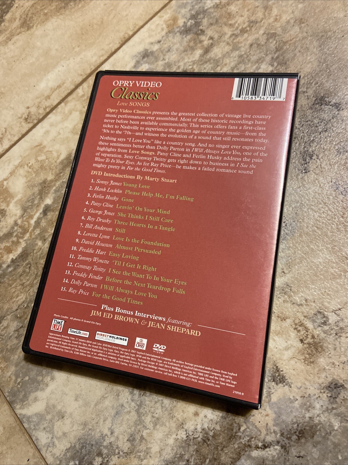 Grand Ole Opry Video Classics: Classic Live Performances Set Of 8 DVDs Time Life