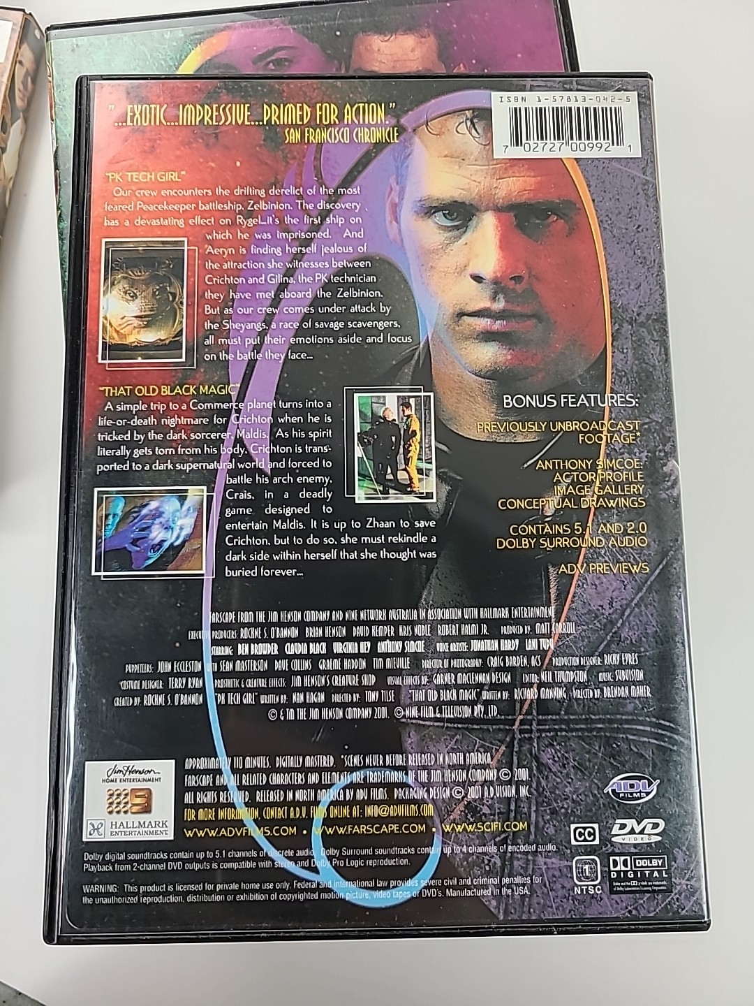 lot of 8 DVDs Farscape Seasons 1 Plus sci-fi TV series Excellent Condition