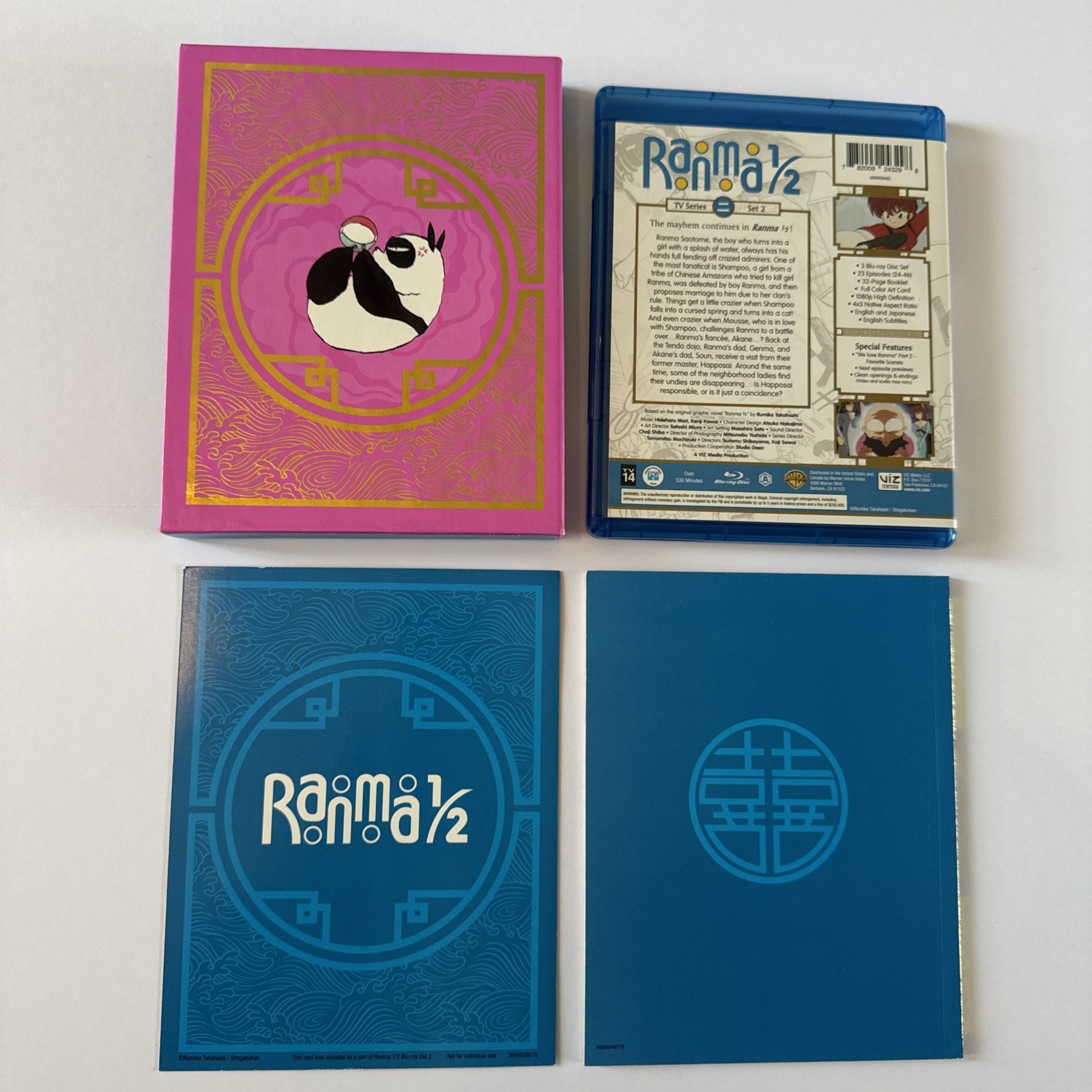 Ranma 1/2 Set 2 Two Blu-Ray Special Limited Edition Box Set Collector’s PRISTINE