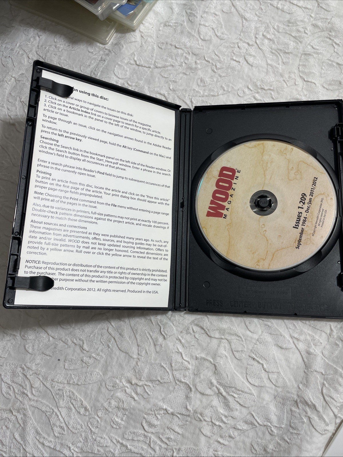 Wood Magazine DVD Complete Back Issues #1-202 1984-2011 Digital Archive 26 yrs