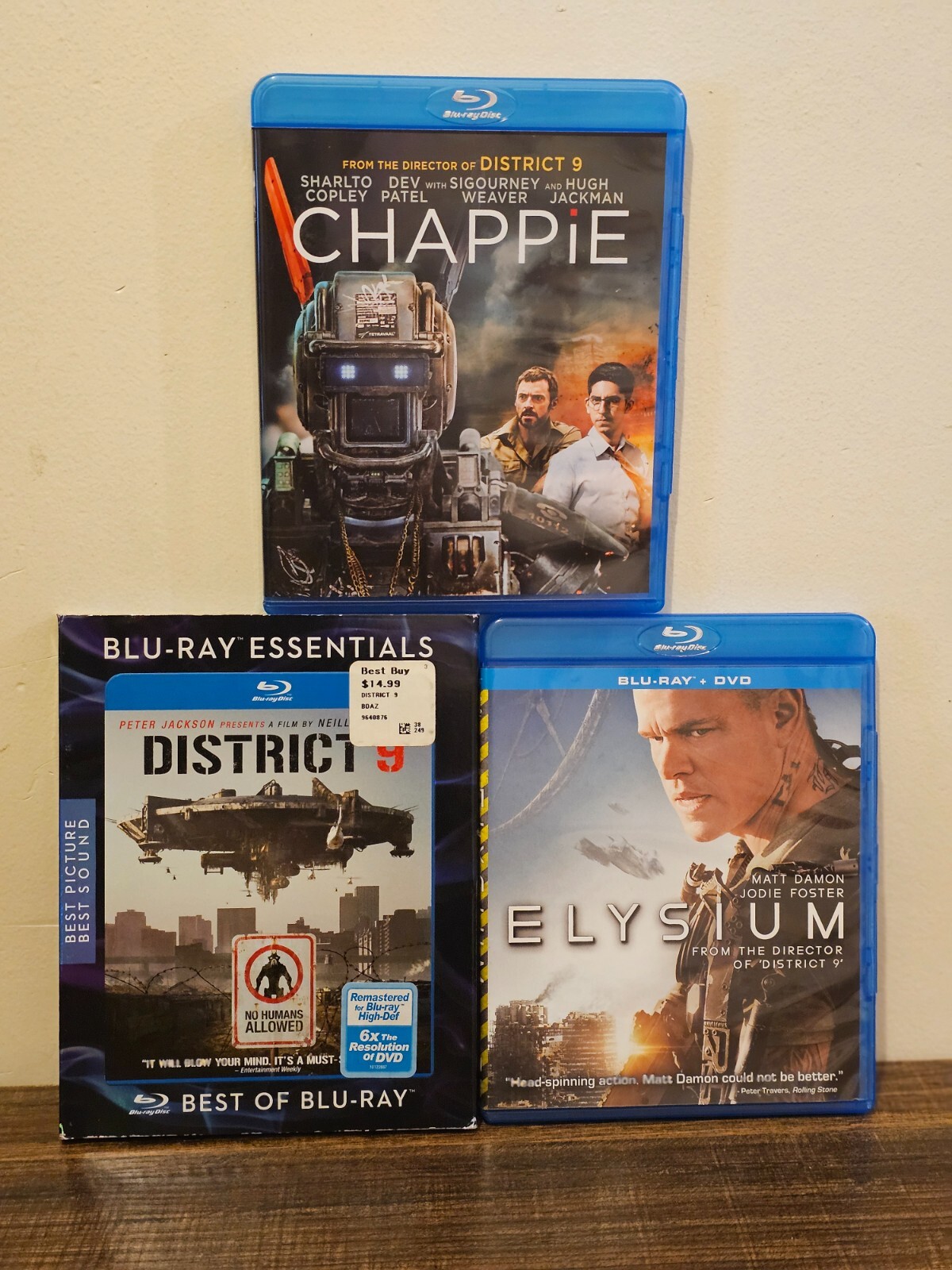 District 9 + Elysium + Chappie (Blu-Ray) Neill Blomkamp