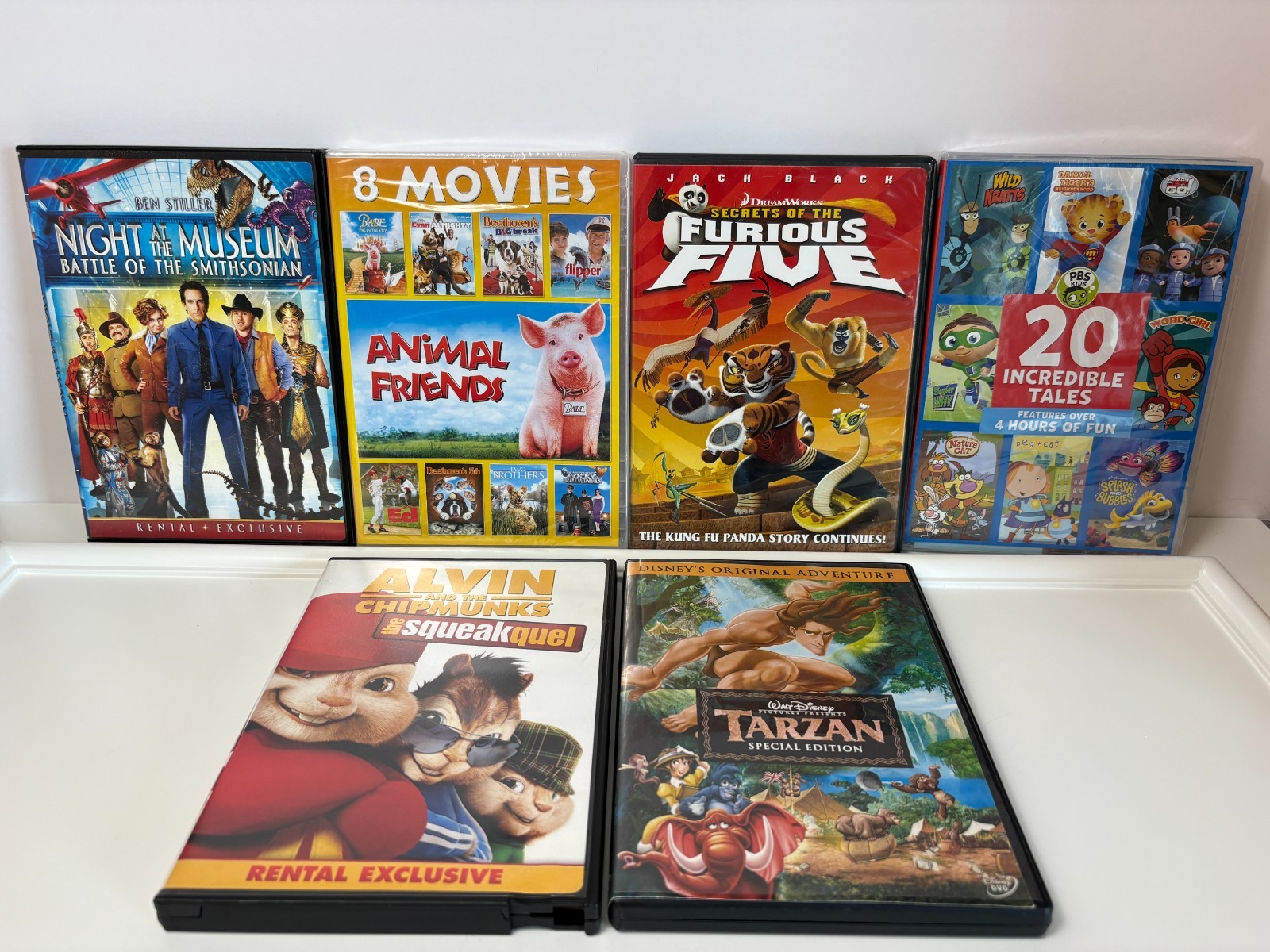 Lot of 6 Kids, Pre-Teen, Disney Included Movies – See Description for Titles