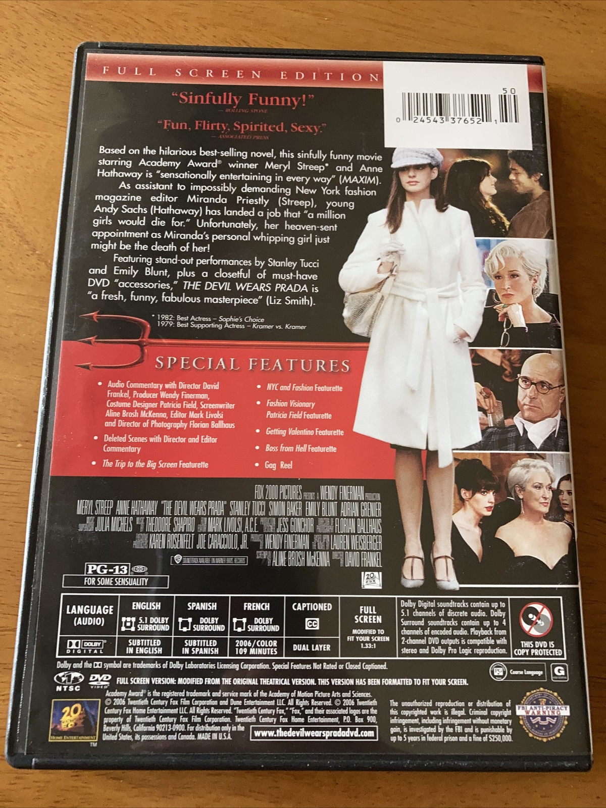 Meryl Streep Dvd Lot (5) Post Rendition Angels In America Devil Wears Prada