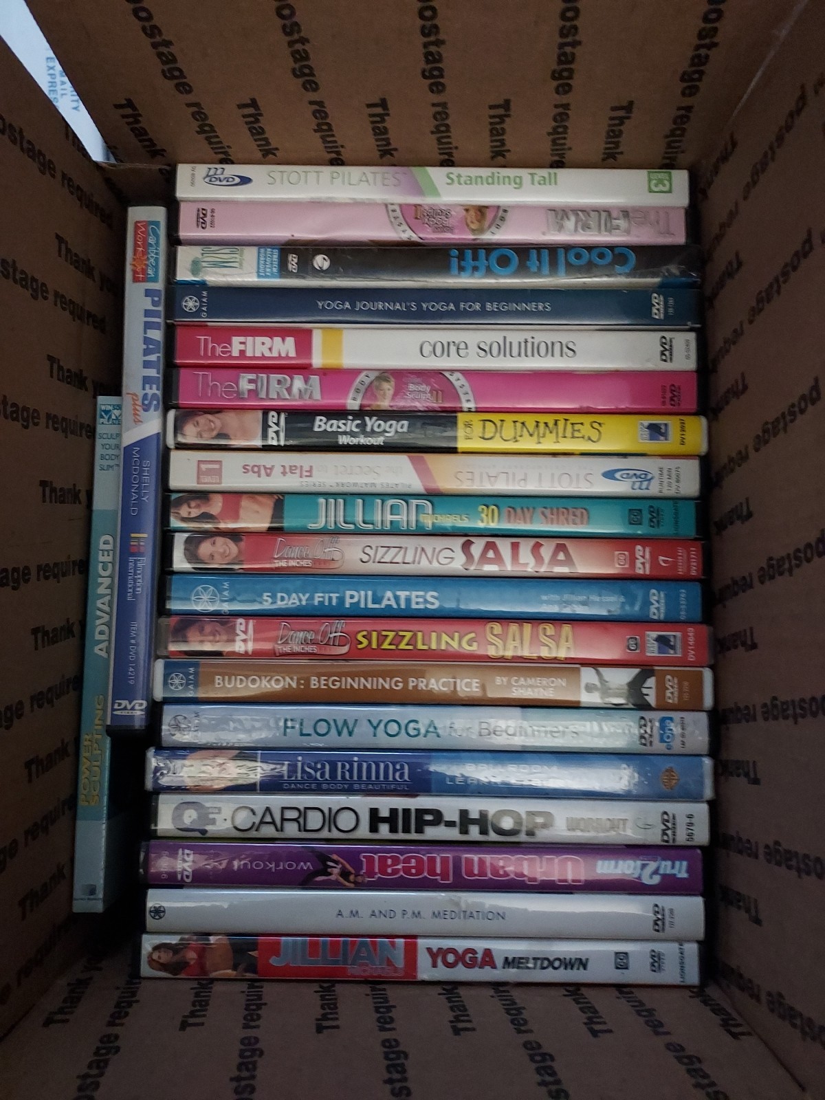 Lot Of 20 Good Used DVDs Personal Collection Of Workout And Fitness – T8#343