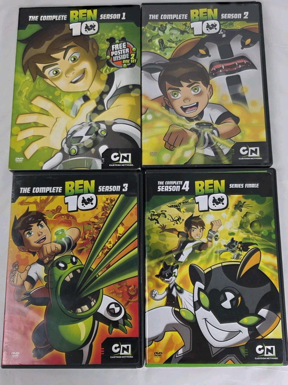 Ben 10 Seasons 1-4 DVD Lot Original Complete Series