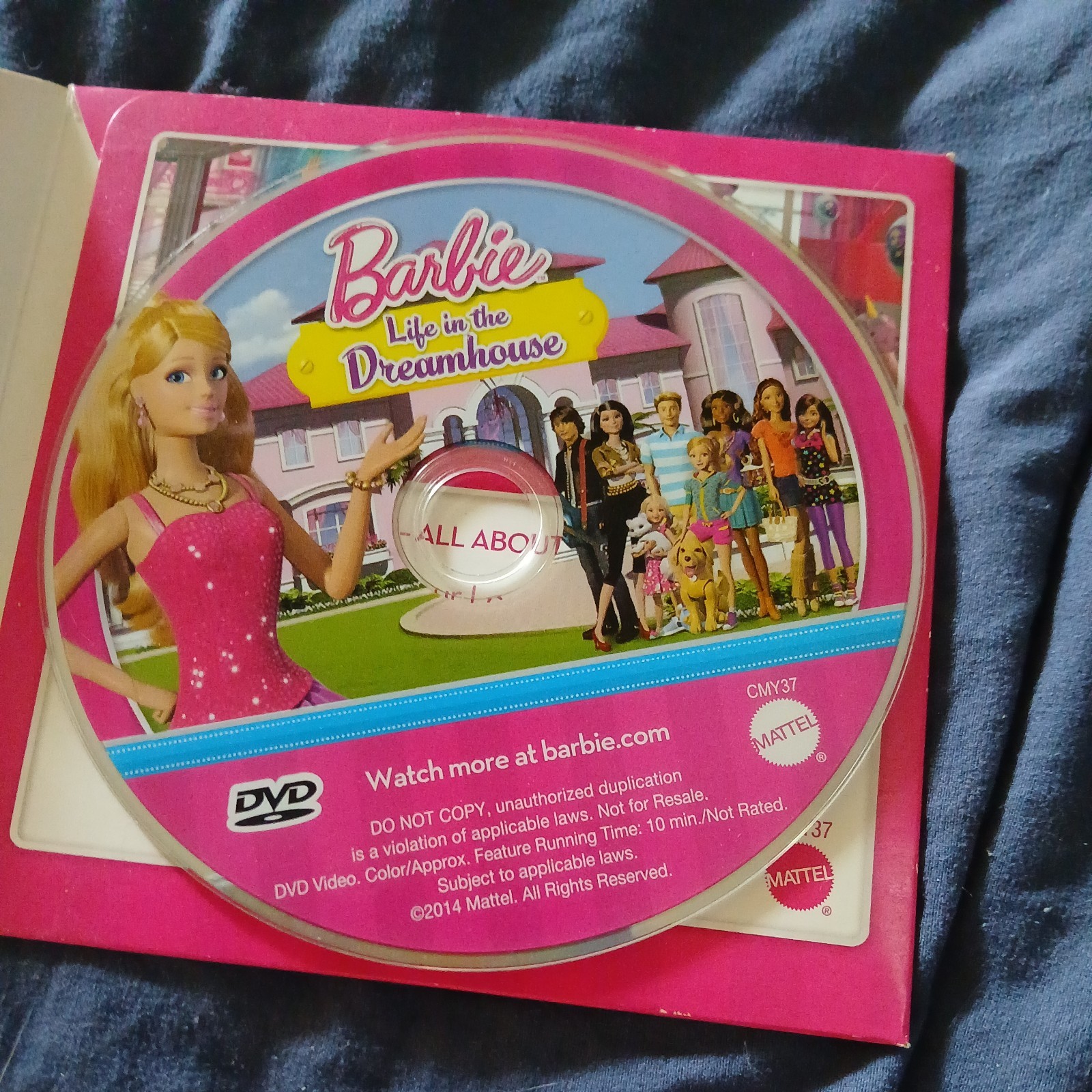 Mattel Barbie Life In The Dreamhouse 3 Episode DVD w/ Cardboard Sleeve 2014