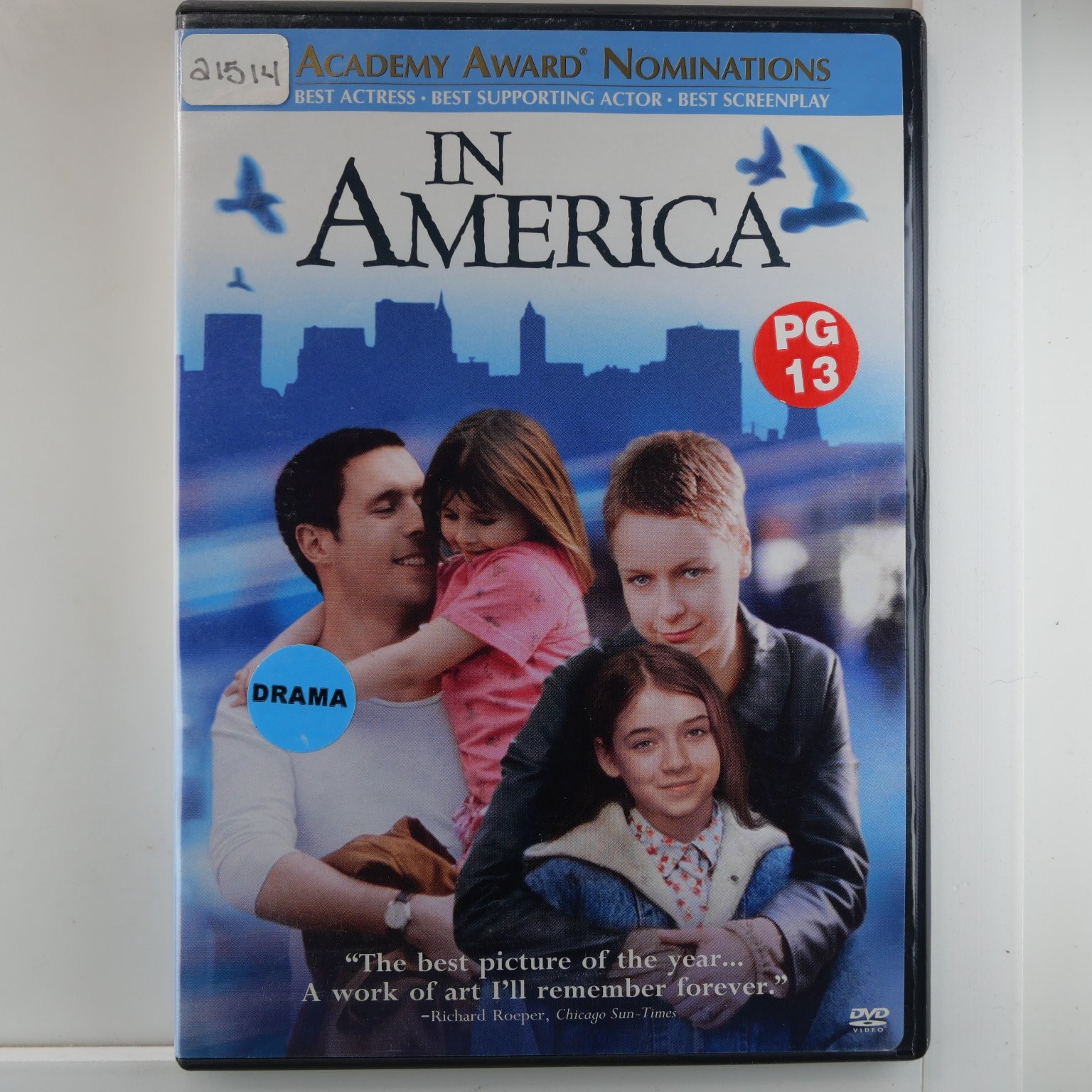 In America DVD 2004 Samantha Morton Paddy Considine Jim Sheridan Drama