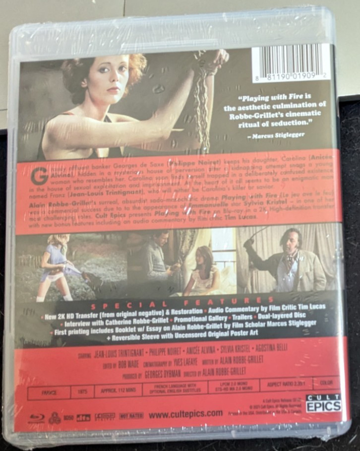 Playing With Fire Blu-ray Cult Epics Sylvia Kristel 1970s Absurdist Erotica NEW