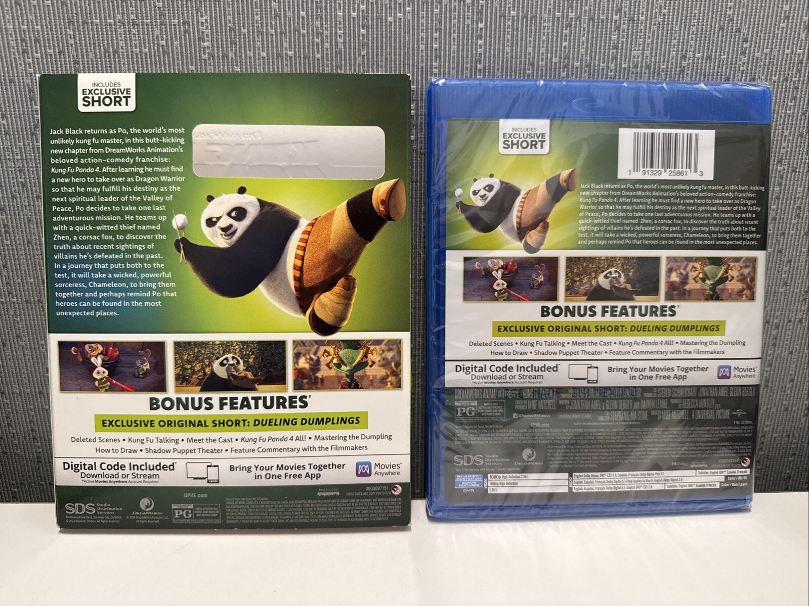 Kung Fu Panda 4 Collector’s Edition on Blu-ray + DVD + Digital Code New