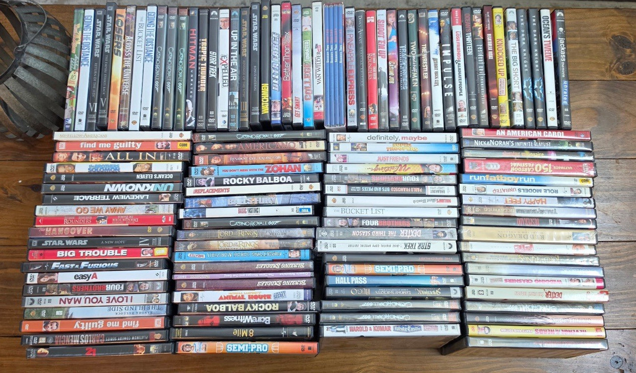 BULK Lot of 122 DVD MOVIES Some New Most Preowned Good Condition