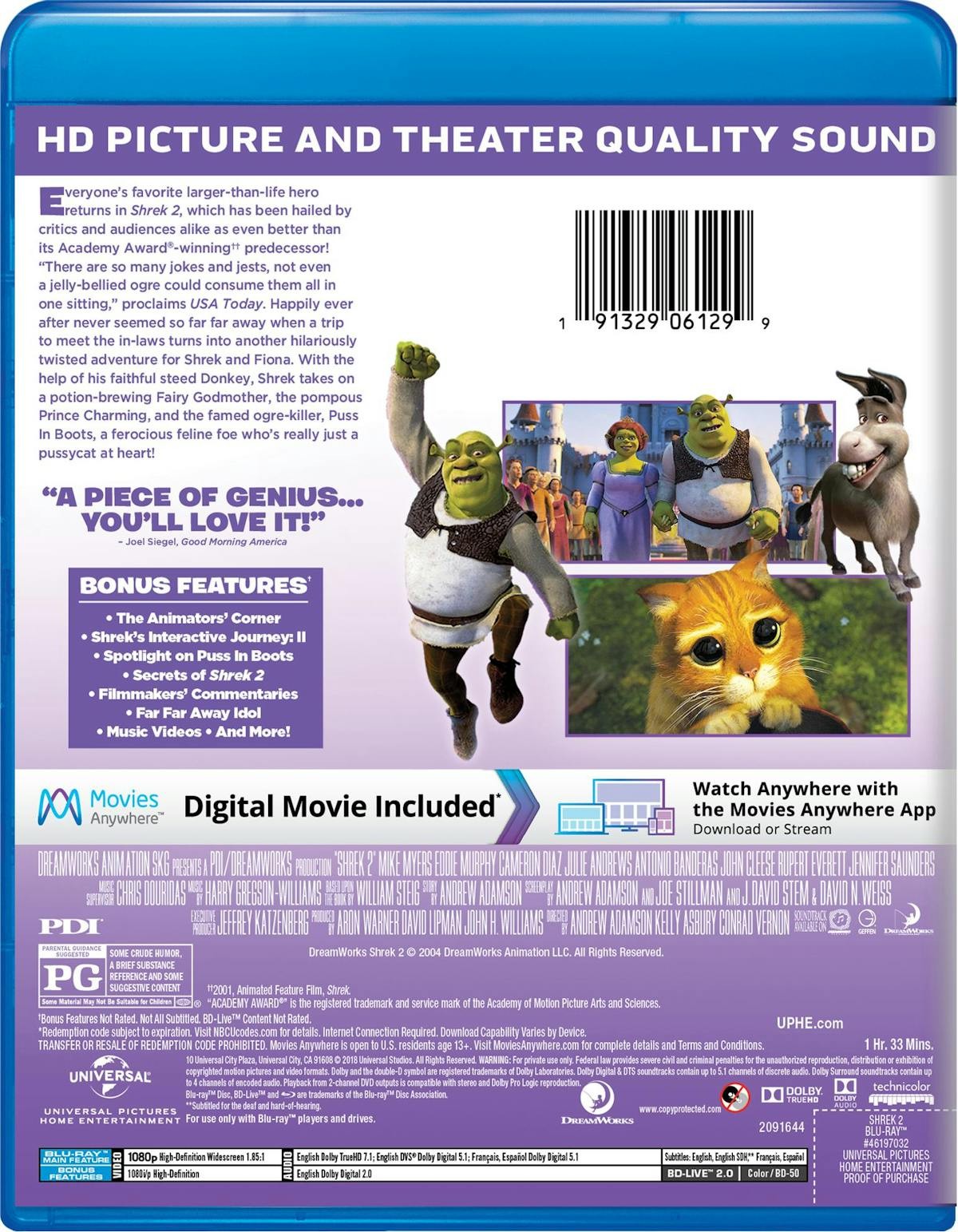 Shrek 2 Blu-ray Mike Myers NEW