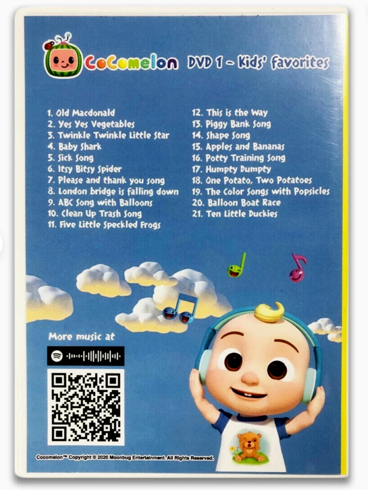 New CoComelon DVD Volume 1 SEALED Kids Favorites Music Songs Cartoons NIP