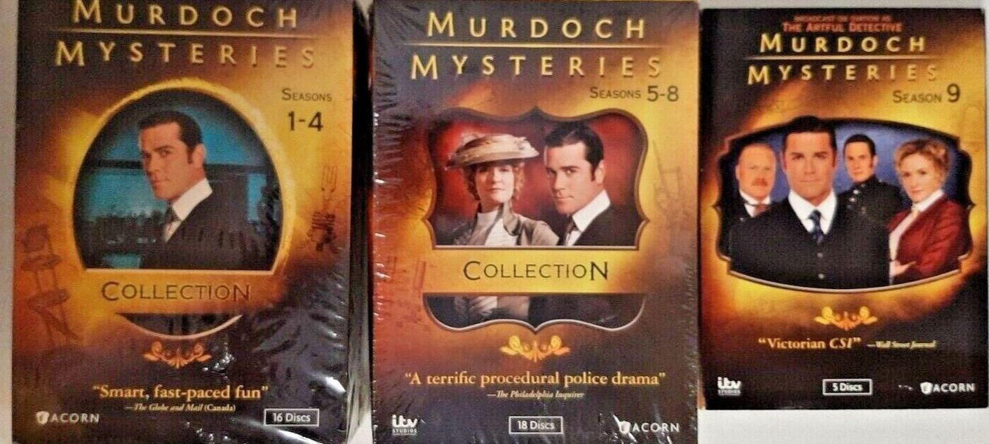 Murdoch Mysteries Seasons 1-9 Yannick Bisson Detective Mystery Full Seasons