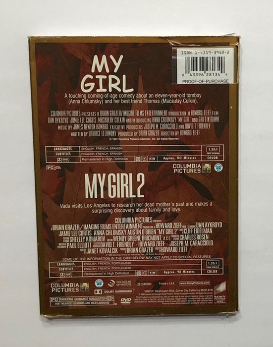 MY GIRL COLLECTION 2-DISC DVD MY GIRL / MY GIRL 2 ANNA CHLUMSKY 2008 SEALED NEW