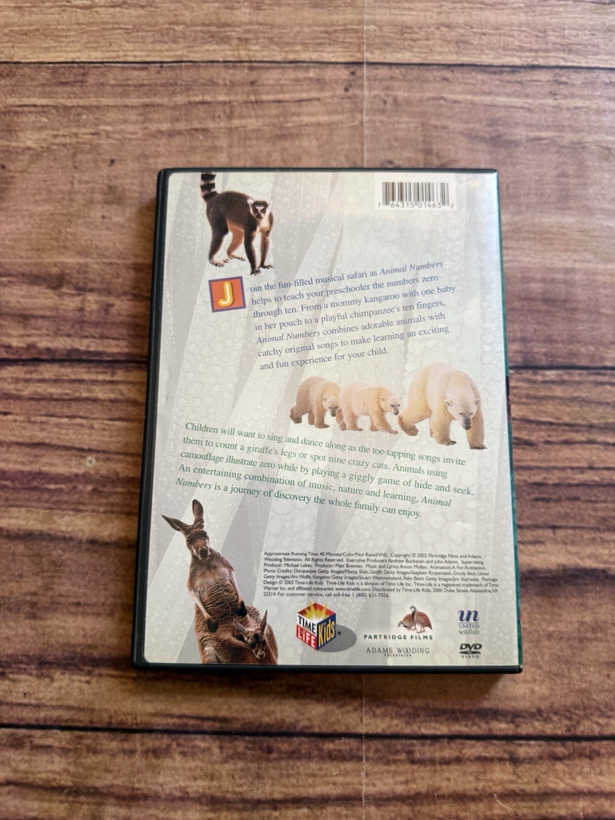 Time Life Kids Educational DVD Set Animal Numbers Alphabet 2002 Tested Rare HTF
