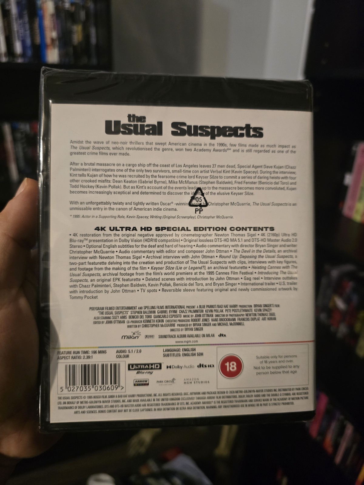 THE USUAL SUSPECTS (ARROW VIDEO) (4K UHD) (UK IMPORT)