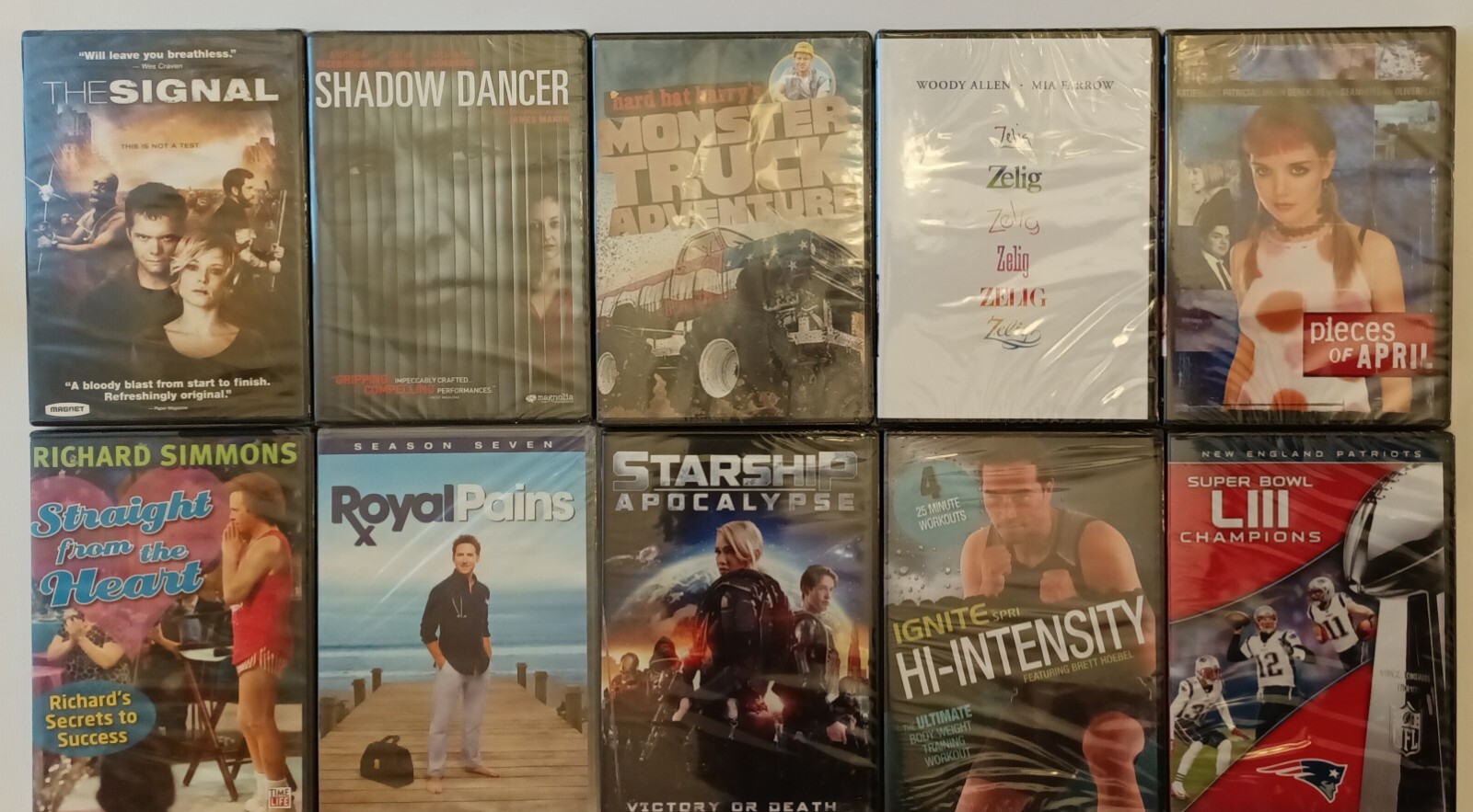 Lot of 10 New Sealed DVD’s. DVD’s Pictured Are The One’s You’ll Receive