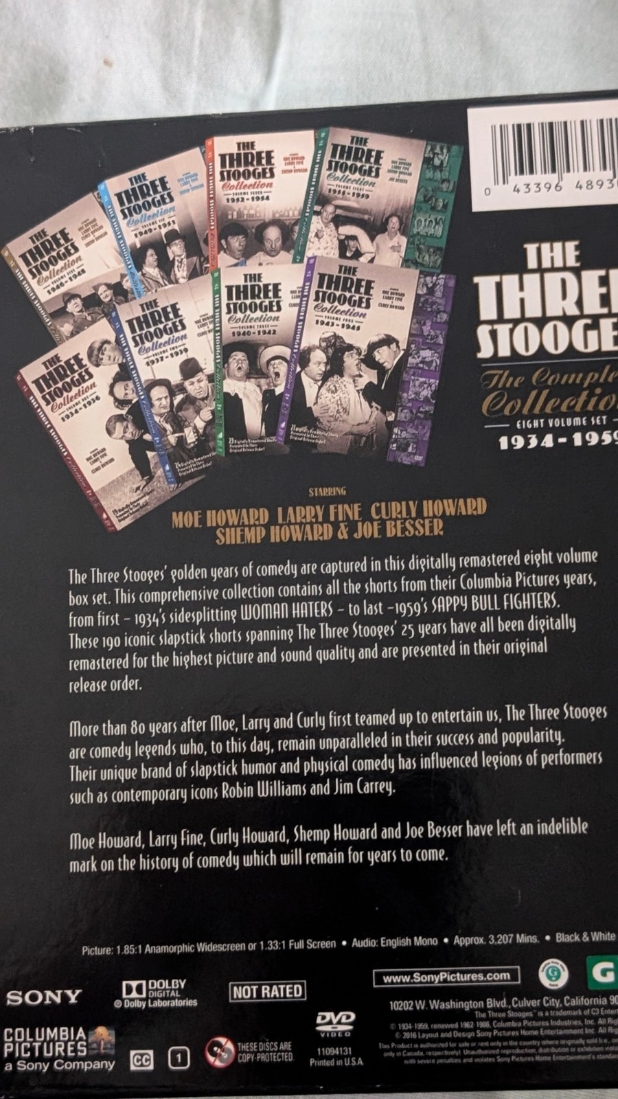 The Three Stooges: The Complete Collection – 1934-1959 (DVD, 2016, 17-Disc Set)